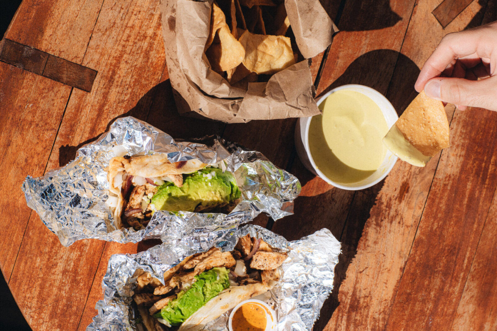 Veracruz All Natural Tacos and Queso at The Line Austin