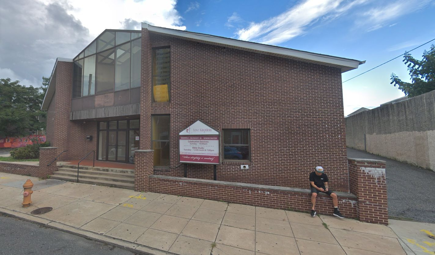 Former Love Kingdom Church at 1015 South 3rd Street, Philadelphia, before demolition for new apartment building.