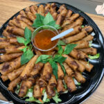Delicious and fresh chicken spring rolls from Fort Street Cafe in Honolulu