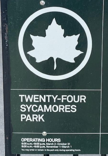 Welcome Sign to 24 Sycamores Park near Bloomingdale's East 59th Street
