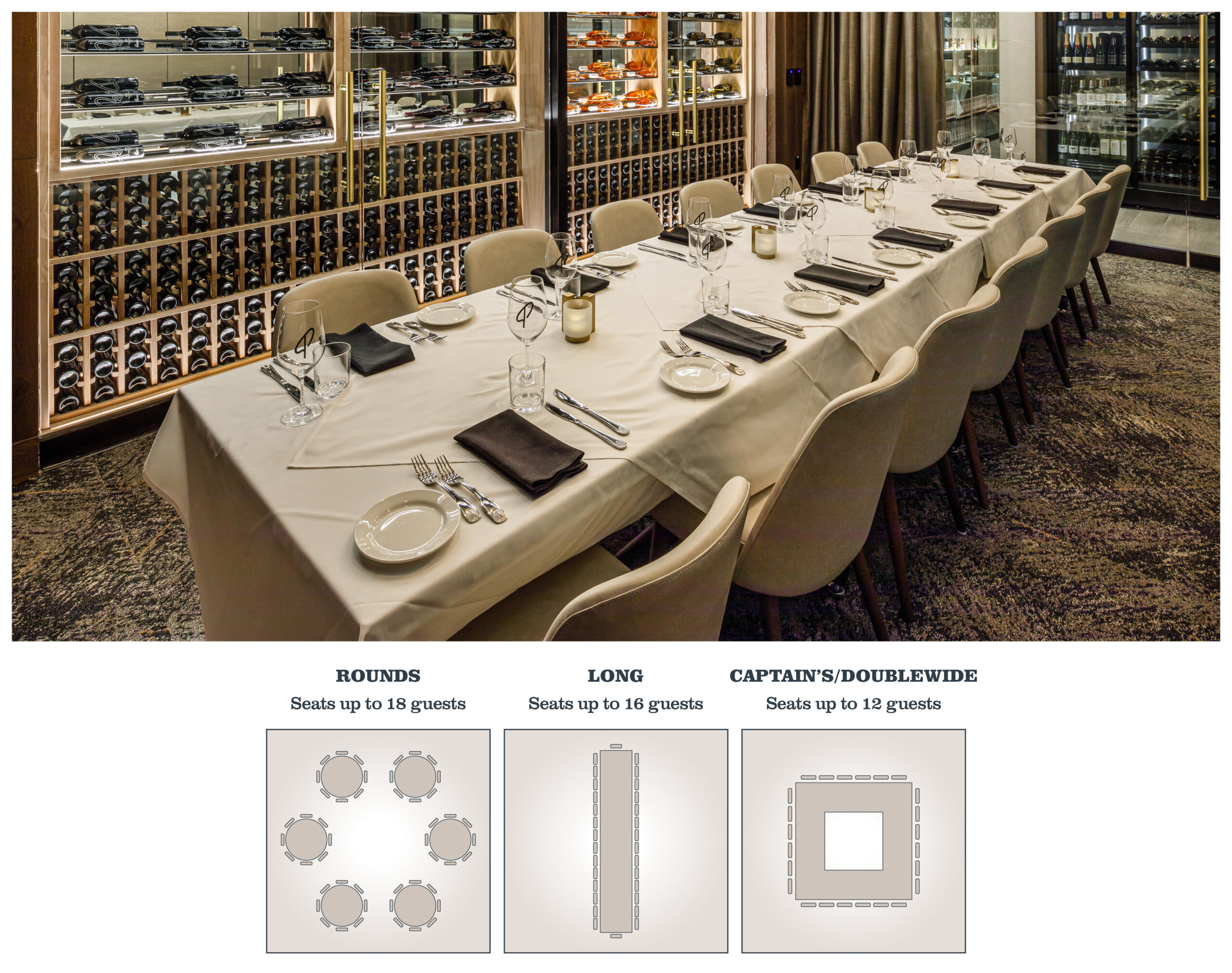  Tower Room, Seats up to 18 guests