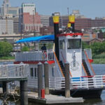 Riverboat Queen cruising on the Christina River near Wilmington's 600 block of Justison Street.
