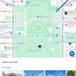 Layers button location in Google Maps