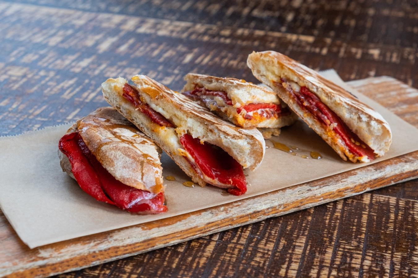 Ibericos Chorizo and Stracciatella Tapas