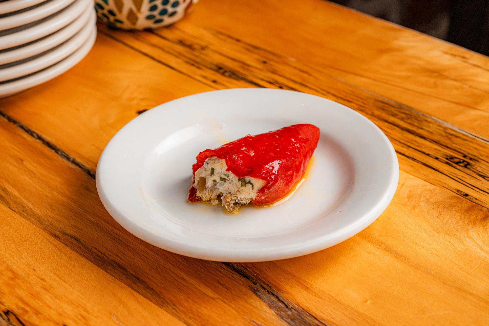Roasted Mushroom and Goat Cheese Pintxo
