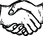 Handshake icon representing long-term relationship building and lead nurturing in Sheridan Street's system.