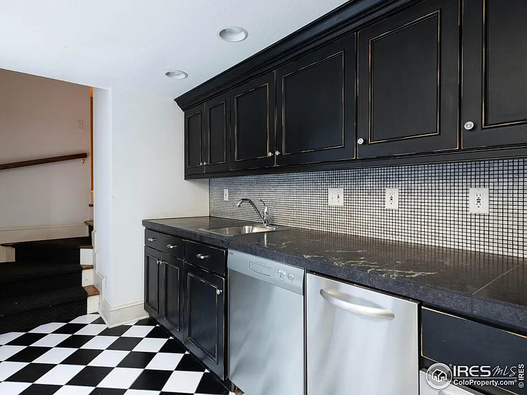Finished basement area of 749 15th Street Boulder Colorado, now renovated with modern amenities