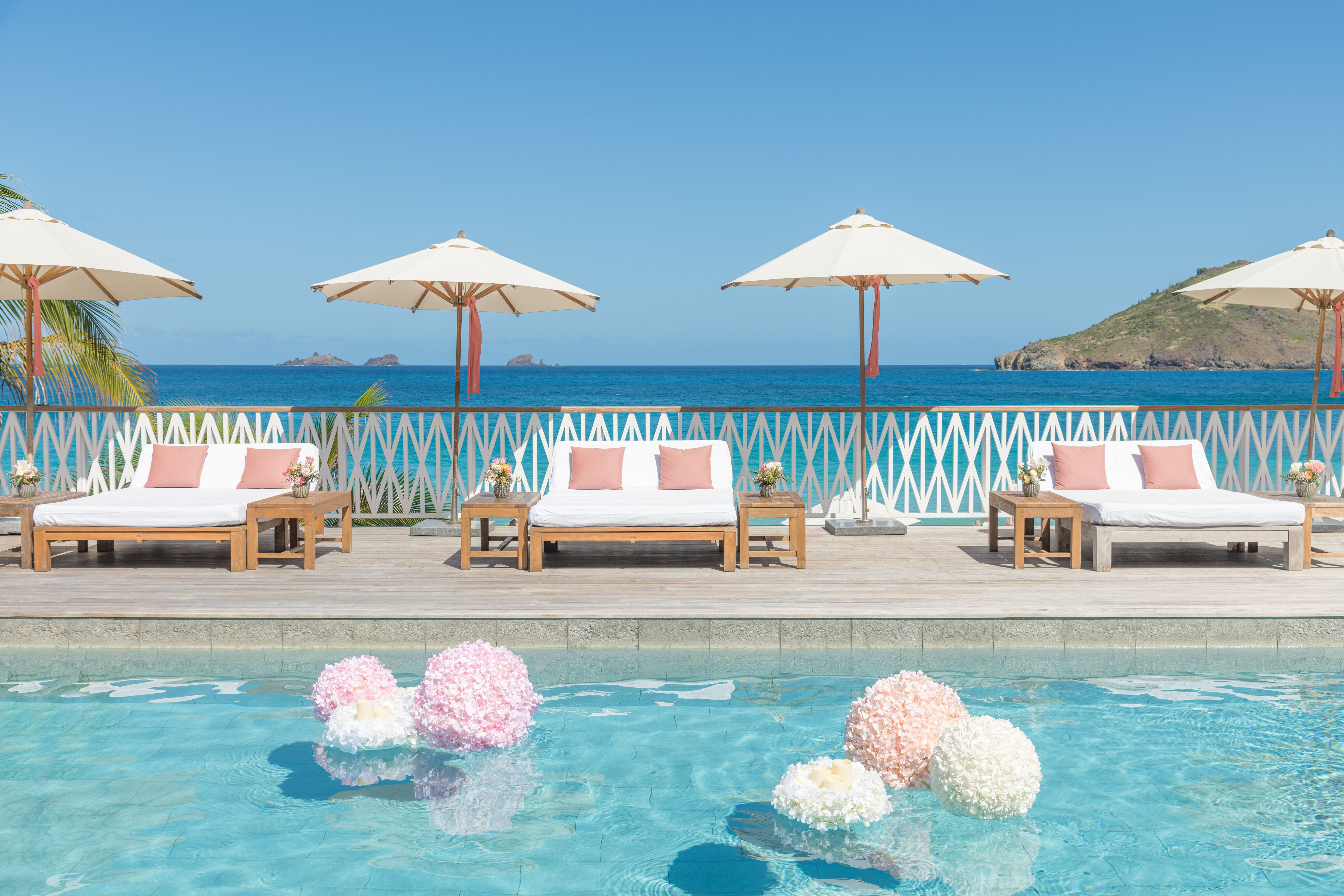 Romantic Valentine's Day Event Setup at Cheval Blanc St Barth