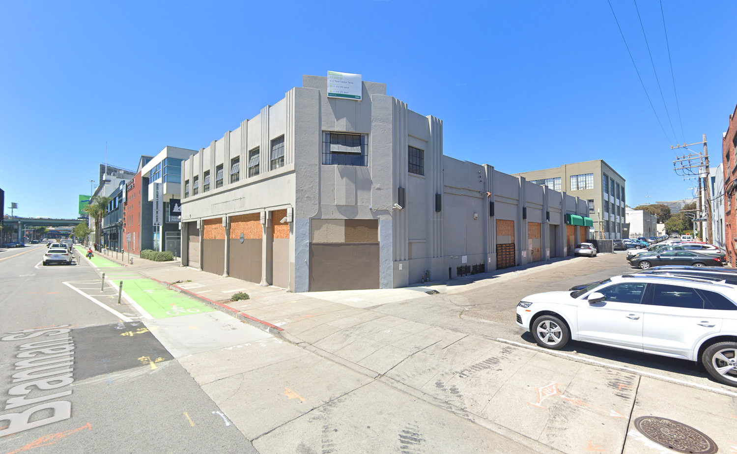 Street view of 828 Brannan Street captured in August 2022, showing the previous building before demolition.