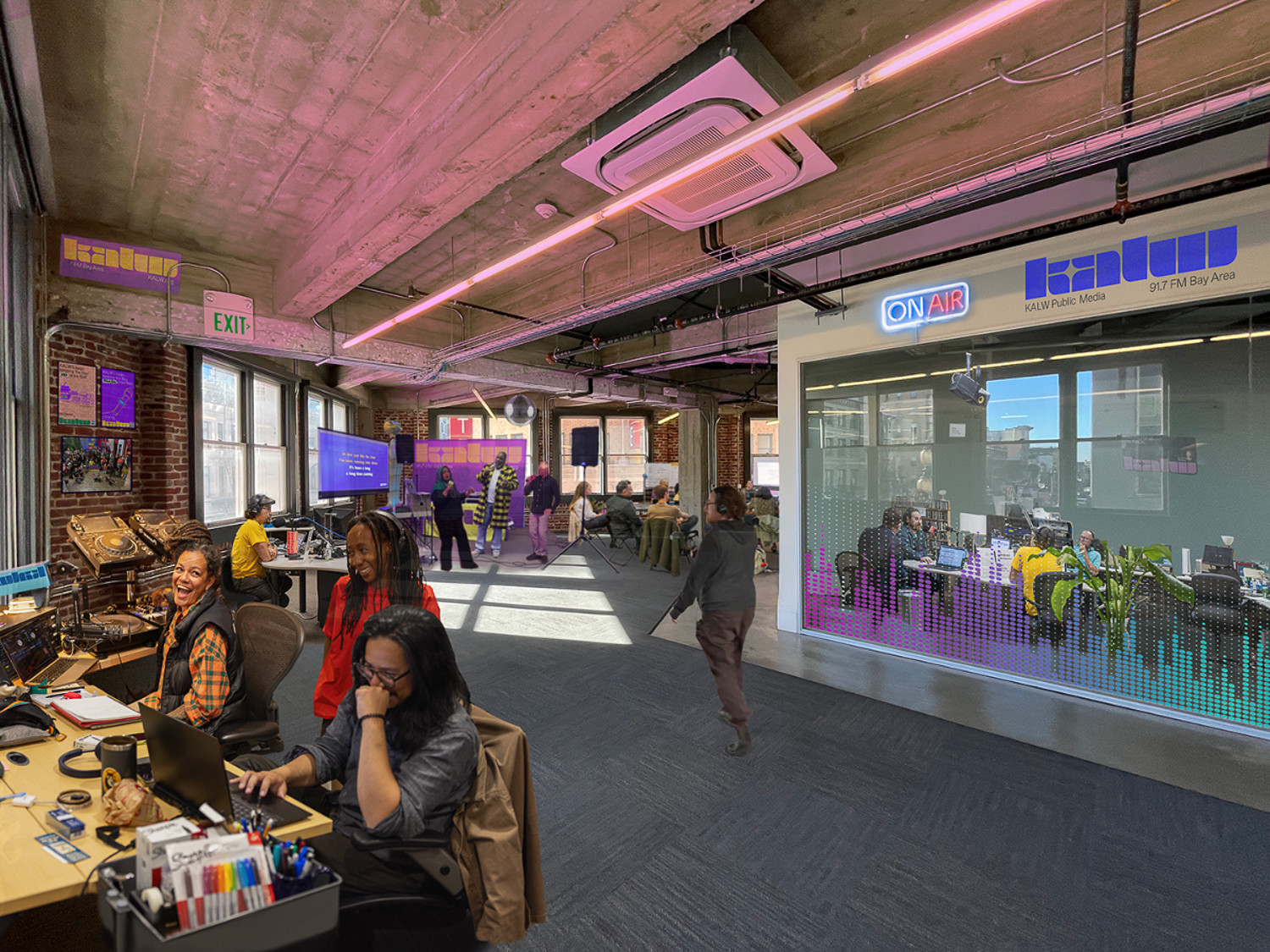 Conceptual office interior for 988 Market Street, courtesy of CAST San Francisco