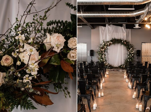 King Street Brewing wedding in Anchorage, showcasing urban and modern reception setup