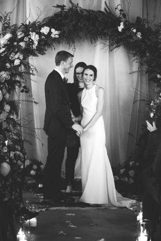 King Street Brewery wedding in Alaska, vertical shot highlighting urban venue details