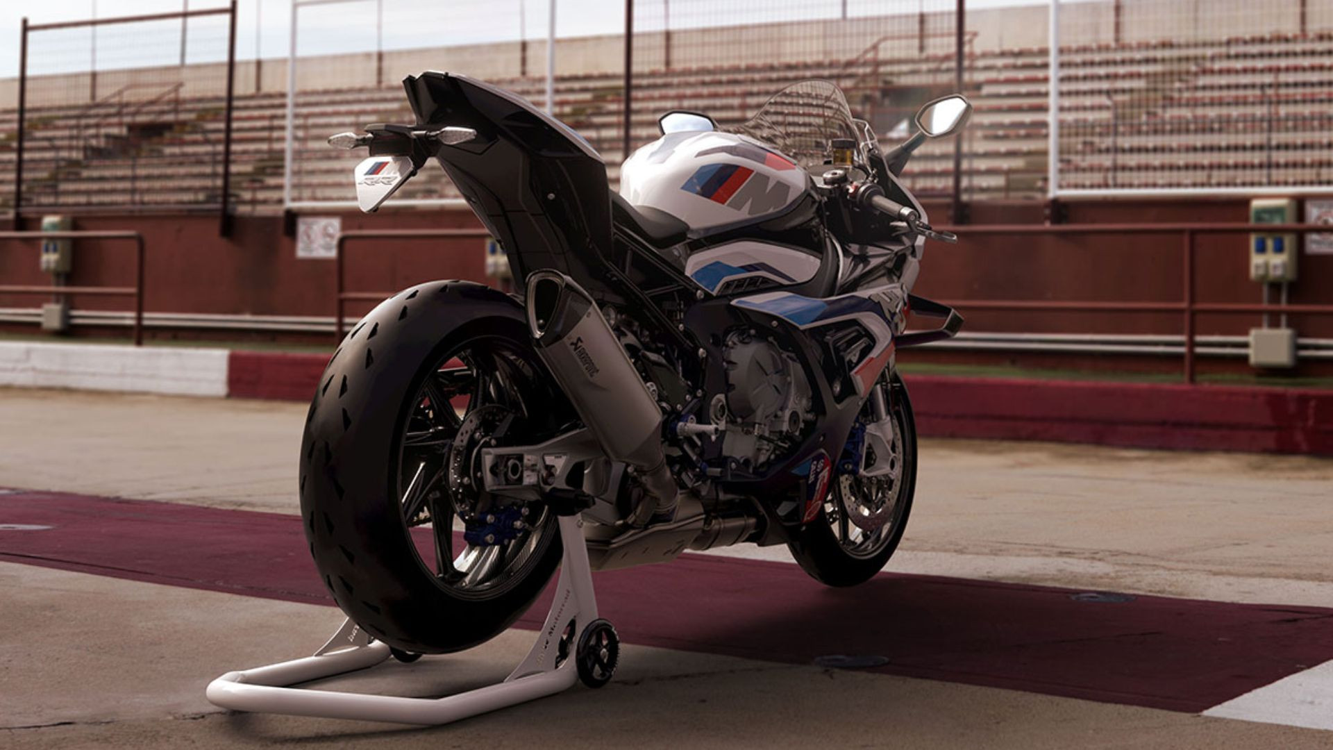 BMW M 1000 RR rear view static shot