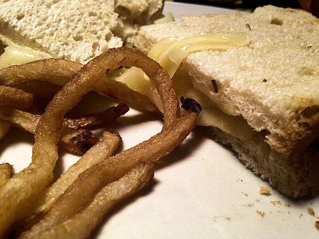 Kids Grilled Cheese Meal with French Fries at Center Street Tap House Portage Michigan