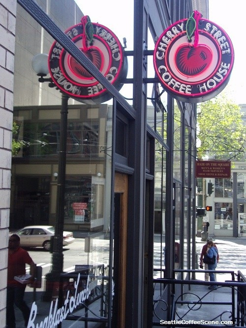 Inside Cherry Street Coffee House in Seattle, showcasing its cozy and inviting atmosphere.