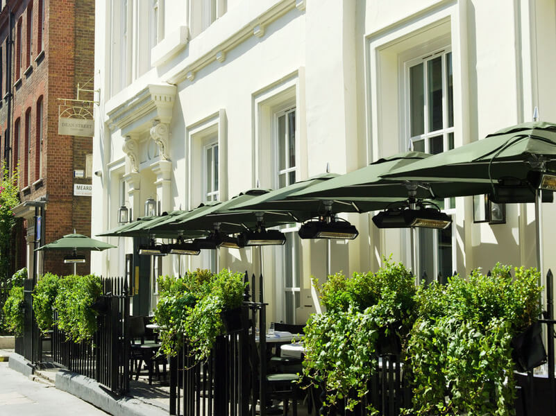 Dean Street Townhouse Soho London exterior, showcasing Georgian architecture