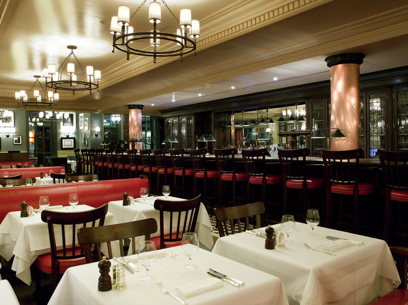Dean Street Townhouse Soho London interior, featuring the dining room ambiance