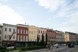 Decatur Street Scene in New Orleans