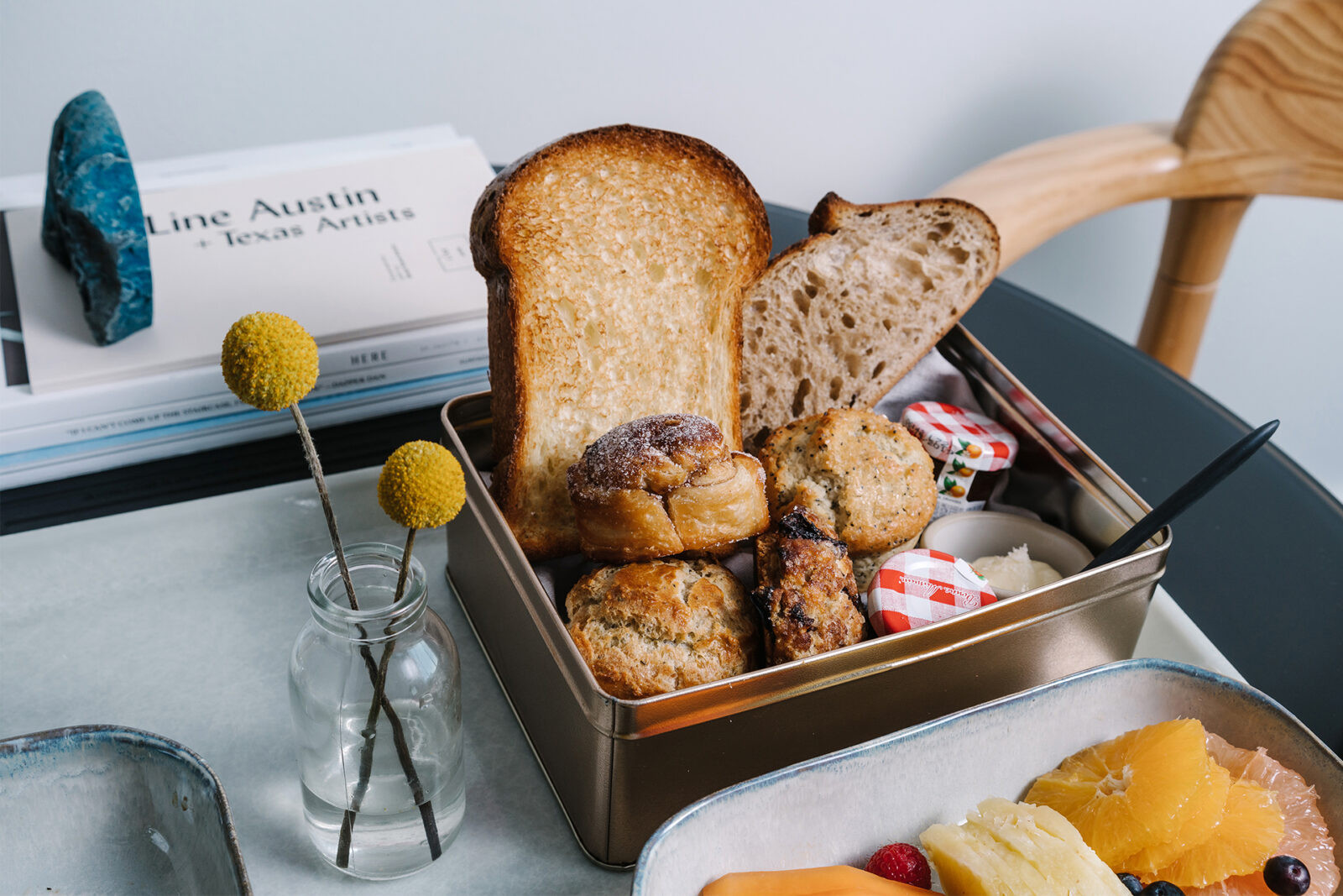 In-Room Dining Food at The Line Austin