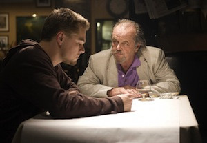Leonardo DiCaprio and Jack Nicholson in The Departed