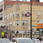 Buildings showcasing Indian culture on Devon Street, Chicago