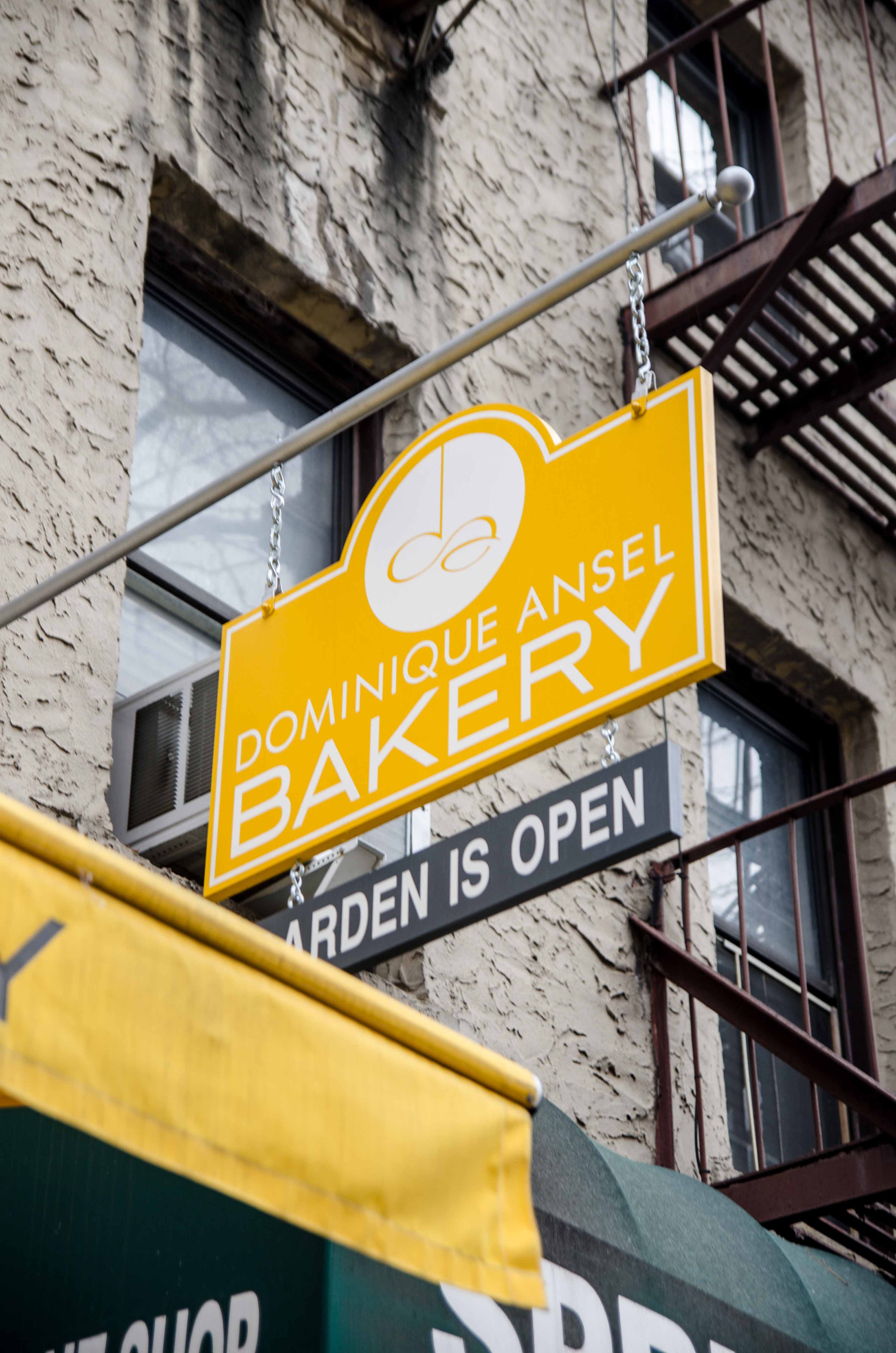 Dominique Ansel Bakery storefront on Spring Street in Soho, New York City