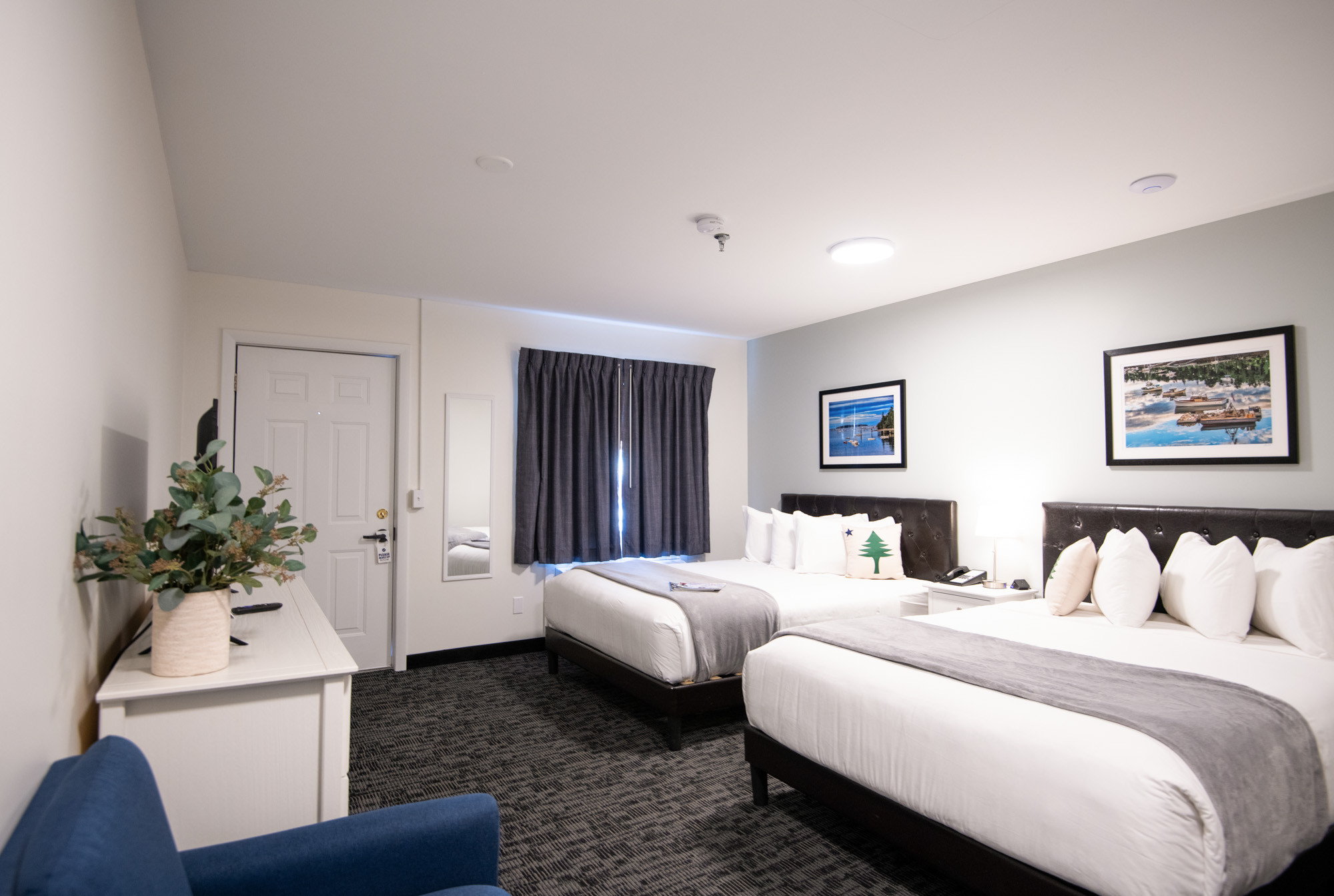 Another view of the updated King Room at Main Street Motel, highlighting the clean and modern design.