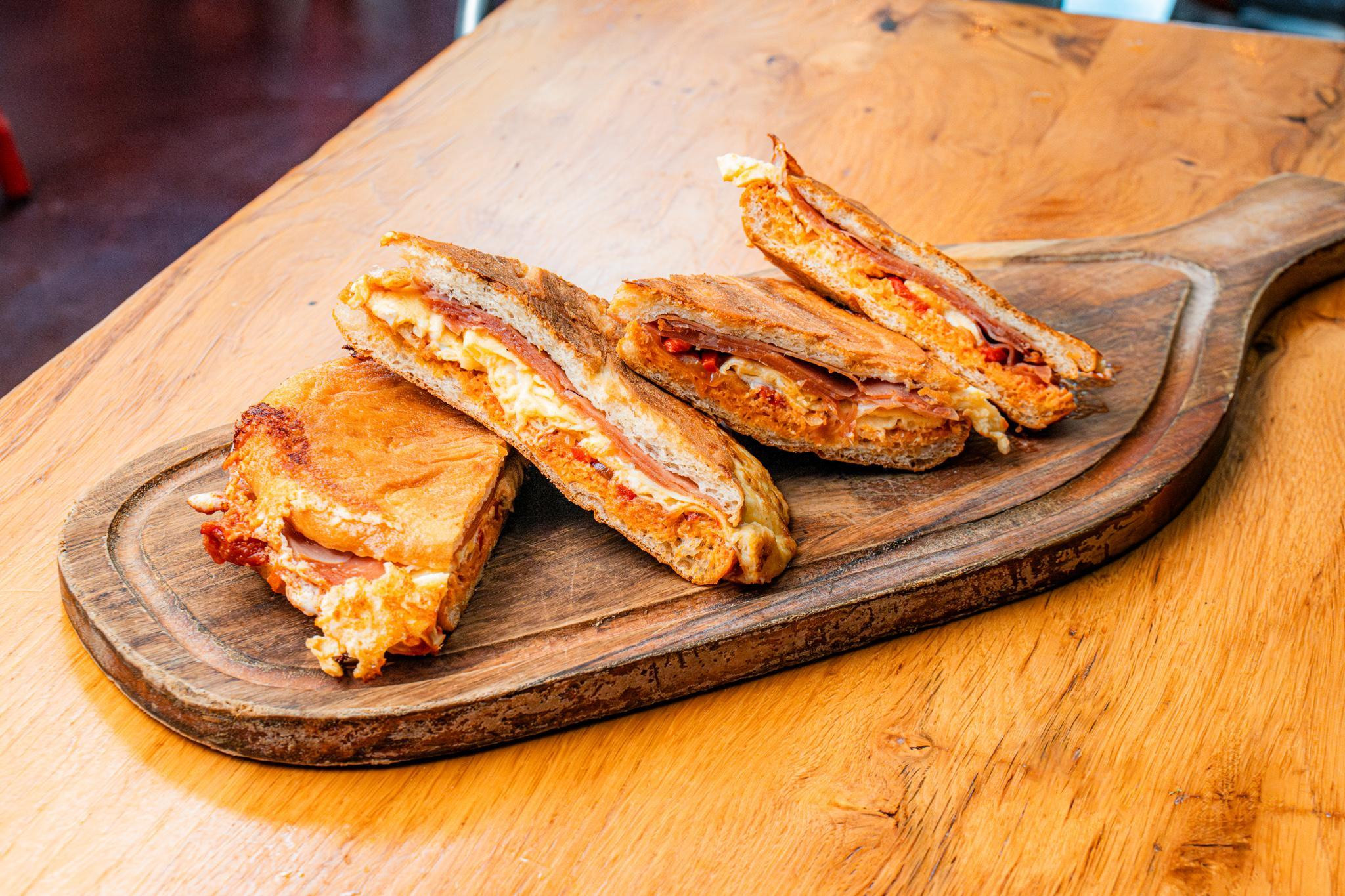 Revuelto de Jamon Scrambled Eggs Tapas