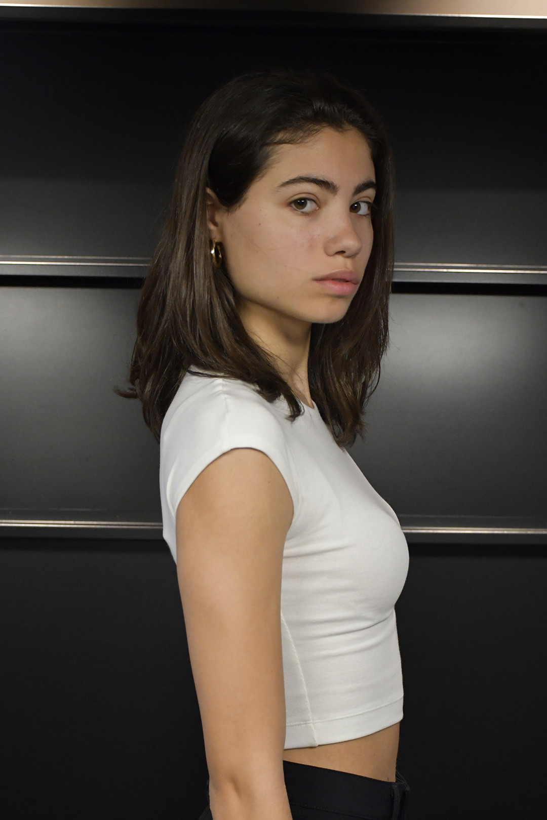 Eleonora participates in the street casting at the school library