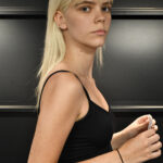 Emma during the street casting session at Istituto Marangoni Firenze
