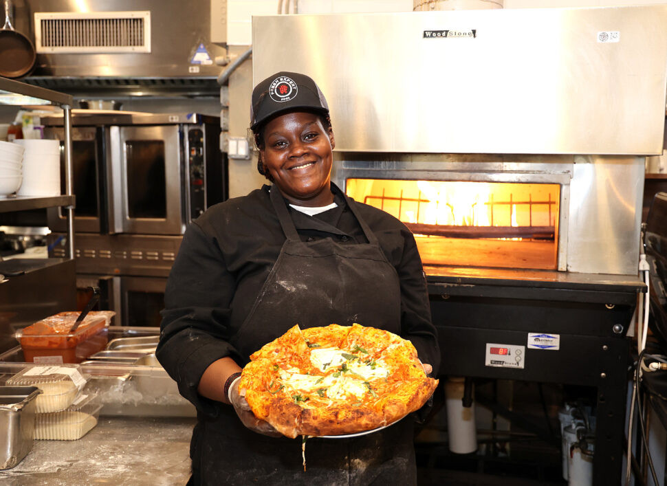 Close-up of gourmet food at Fairway Market 74th Street Cafe, highlighting fresh ingredients and culinary quality.