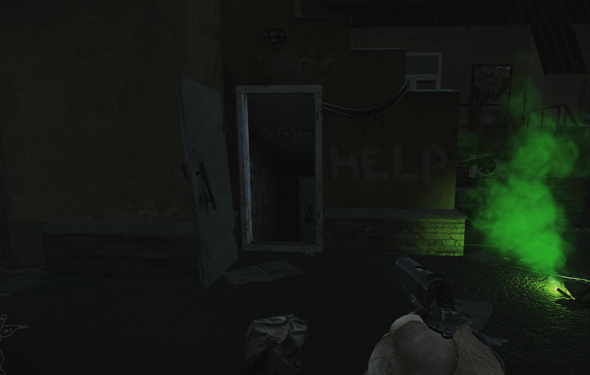 Escape From Tarkov Courtyard extraction door. 