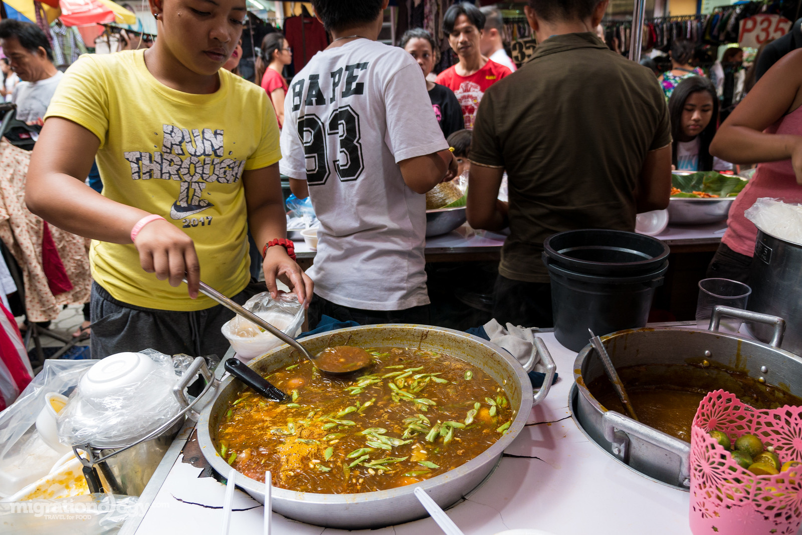Quiapo Market in Manila, a great place to experience authentic Filipino street food.