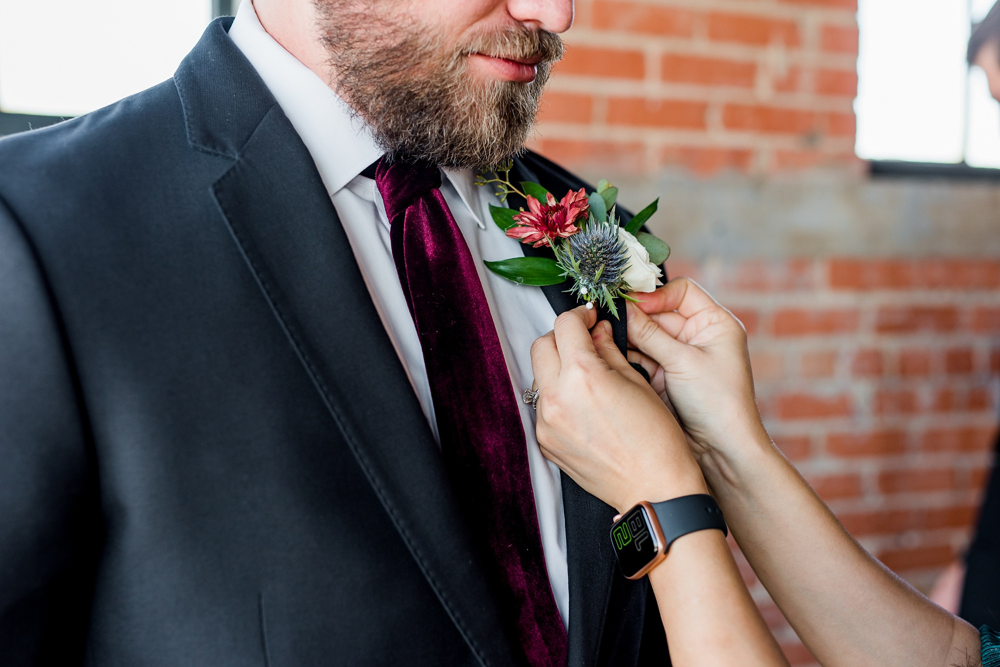 Wedding Guests Enjoying Cocktail Hour at Hickory Street Annex