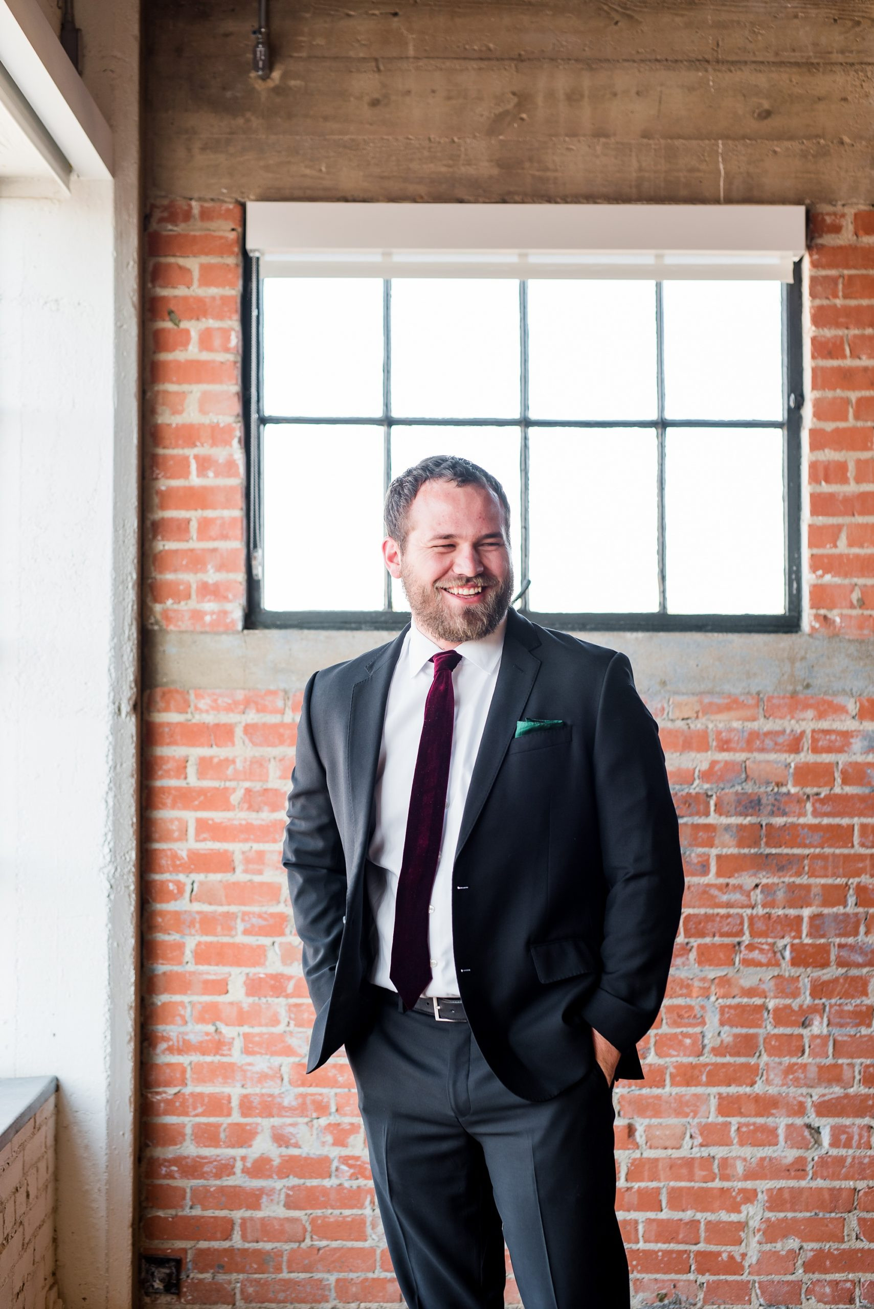Romantic Bride and Groom Portrait at Hickory Street Annex Dallas