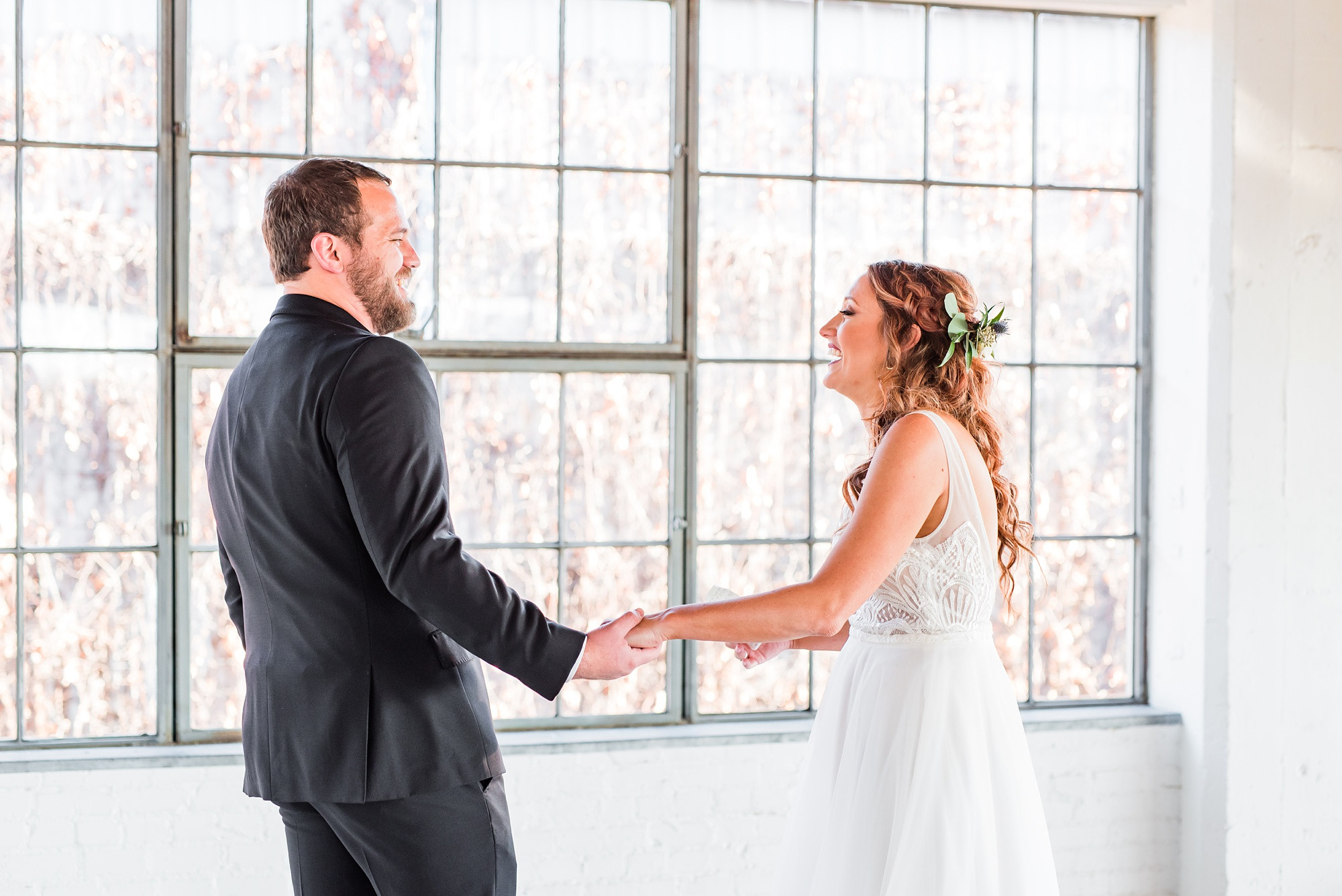 Father of the Bride Walking Bride Down the Aisle at Hickory Street Annex