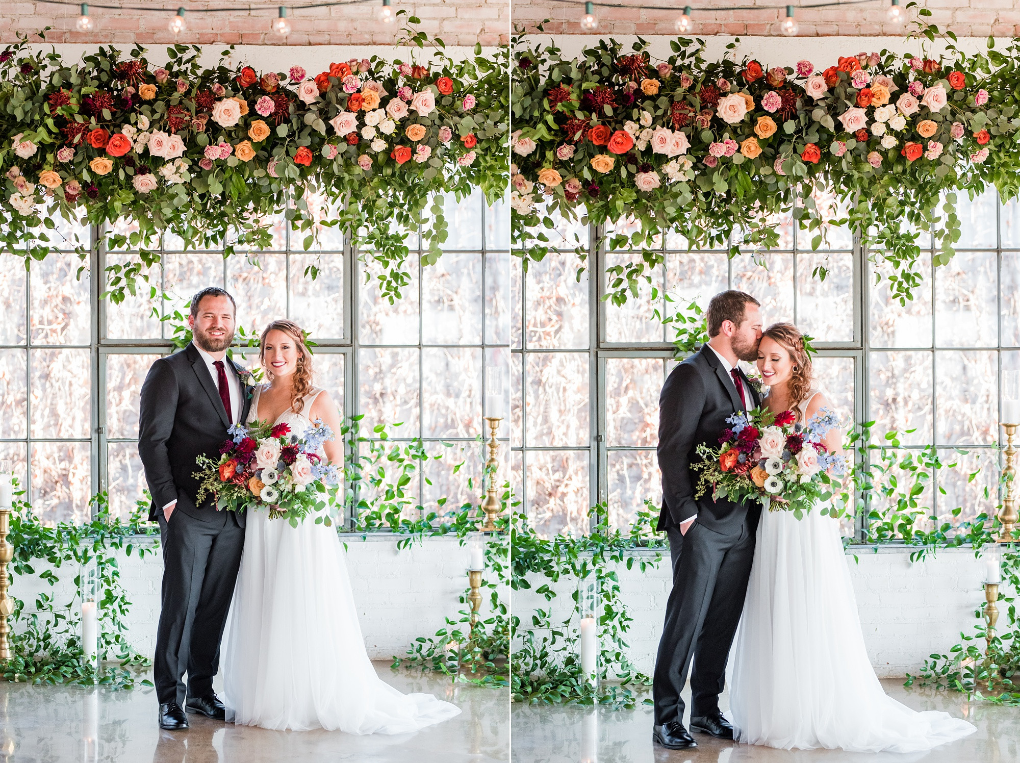 Joyful Bride and Groom Recessing After Ceremony at Hickory Street Annex