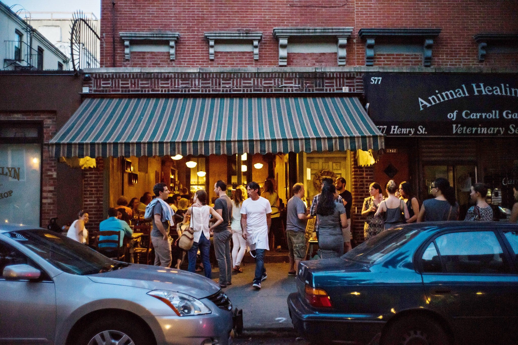 Exterior of Lucali Pizzeria on Henry Street Brooklyn