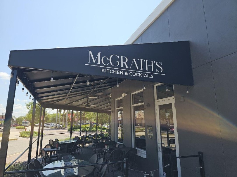 Interior of McGrath's Kitchen &amp; Cocktails, highlighting the welcoming atmosphere of this Lakewood Ranch Main Street restaurant