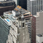 Construction progress at 160 Water Street NY NY, showing steel framework and brick materials for the residential conversion project.