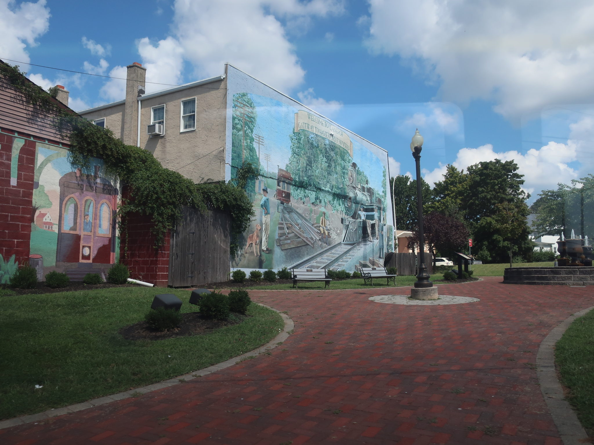 Mural along West Chester Pike on the Route 123 corridor