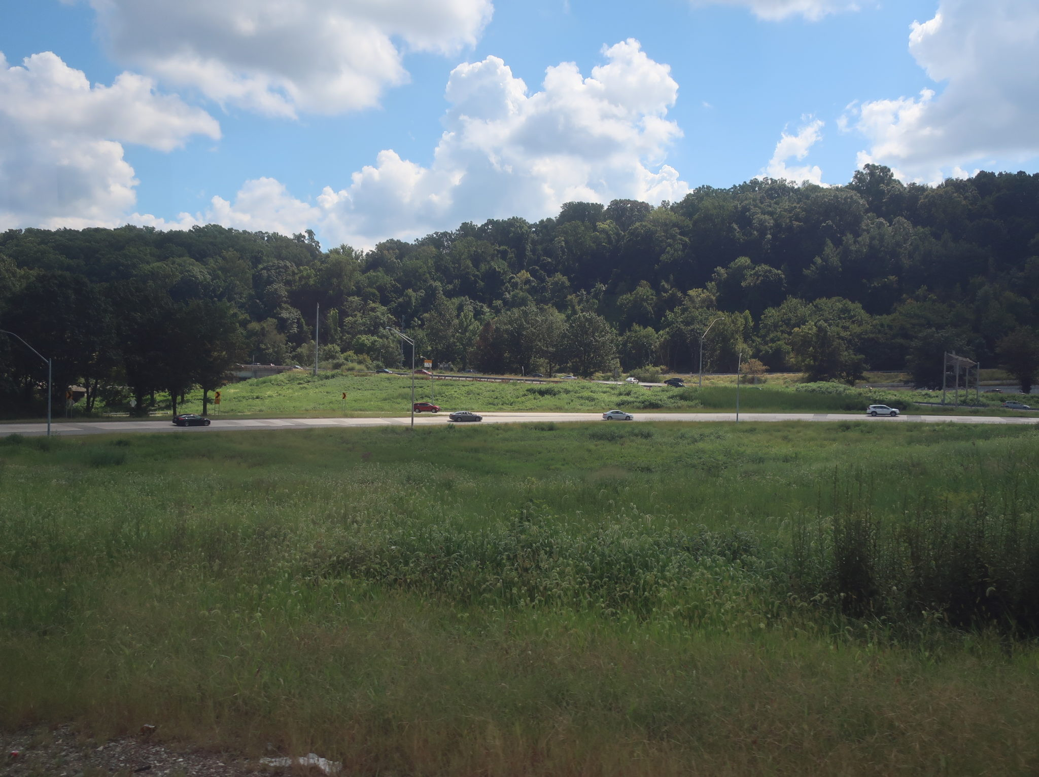 Highway interchange encountered on the Route 123 journey