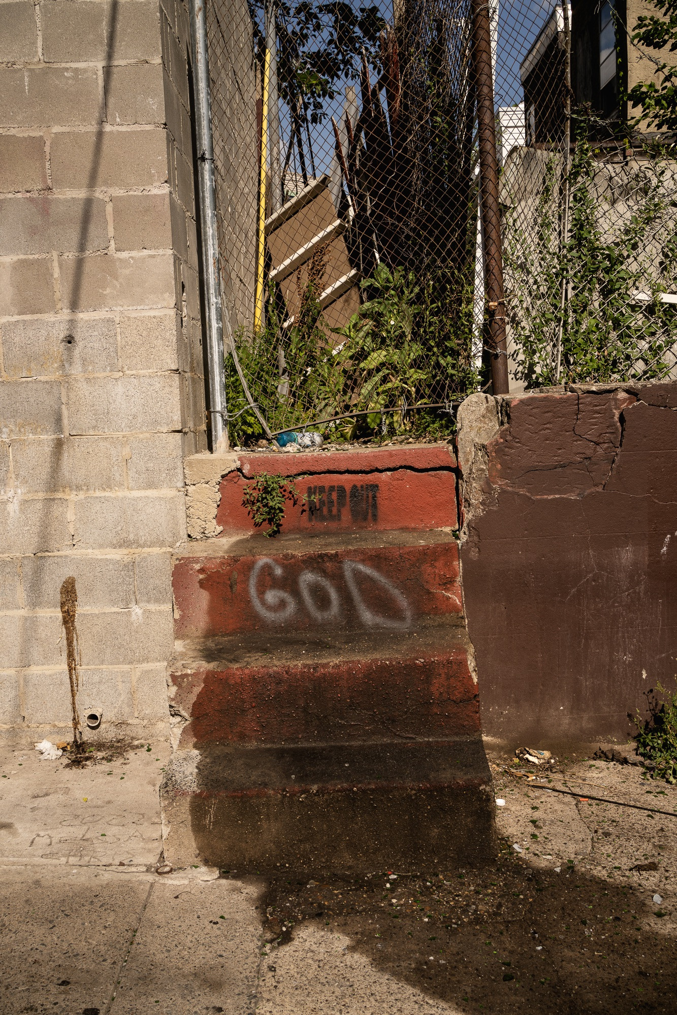A street scene on B Street in Kensington, Philadelphia, reflecting the everyday reality of the neighborhood.