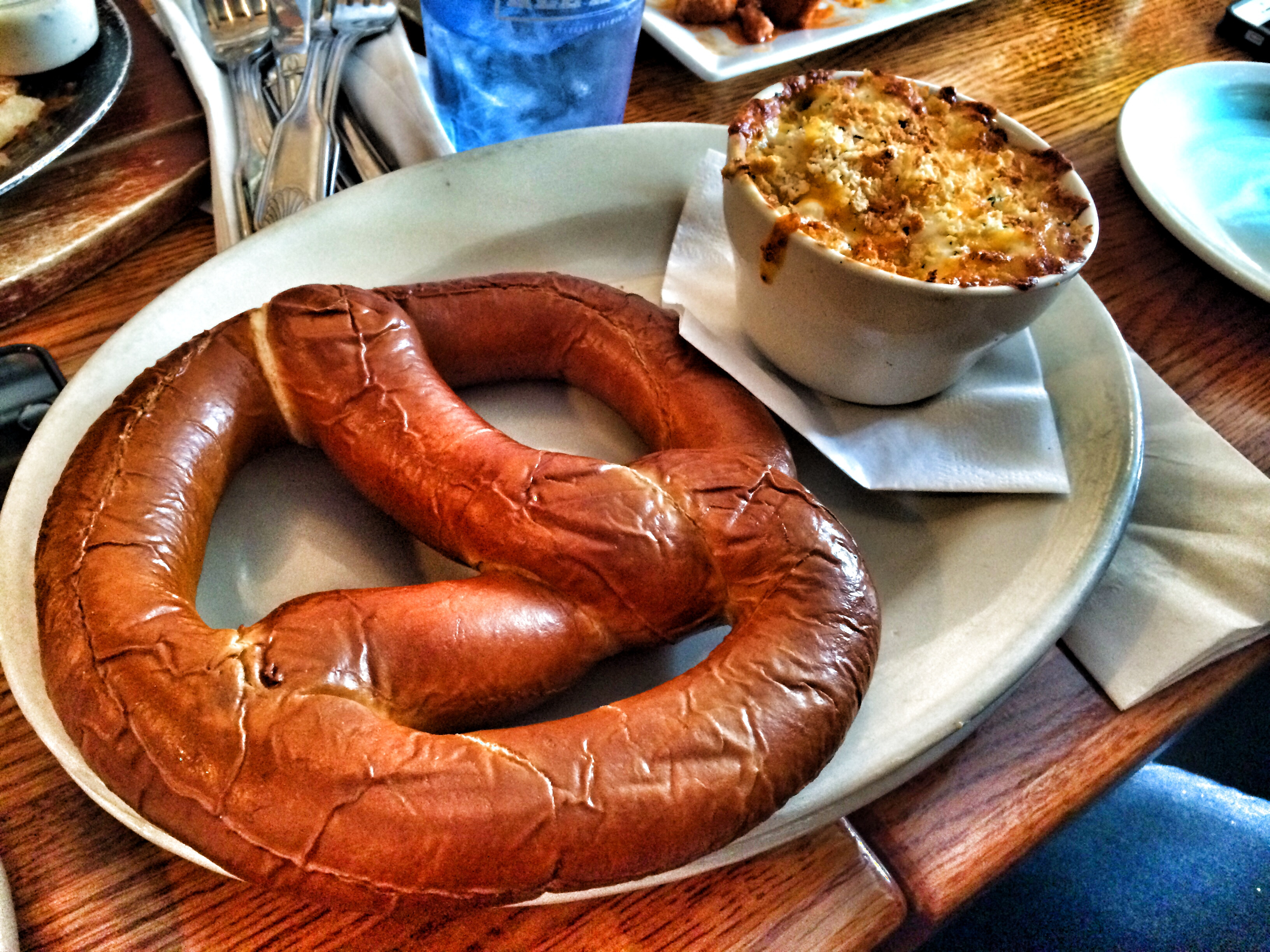 Mediocre Crab Dip with Unsalty Pretzels
