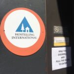 Front door of HI Boston – 19 Stuart Street (2023)