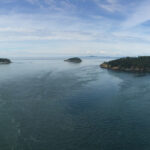 Scenic view of Deception Pass, Whidbey Island, Washington, a popular natural attraction near Coupeville.