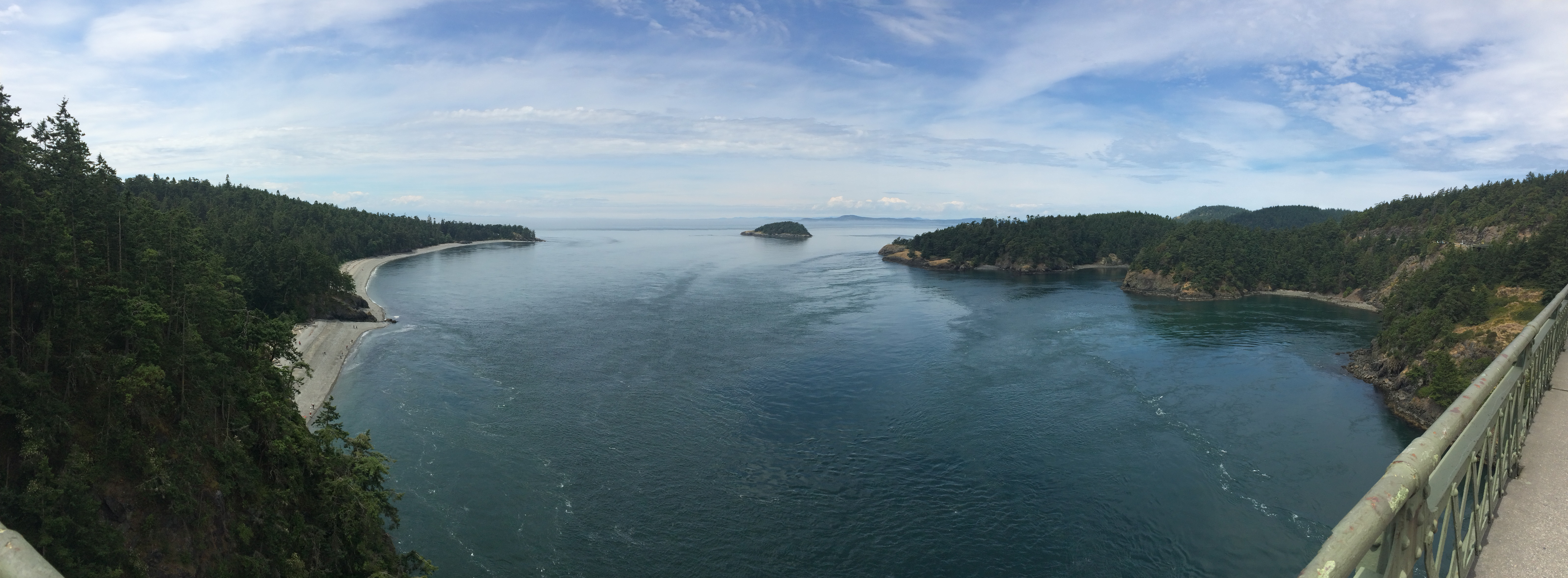 Scenic view of Deception Pass, Whidbey Island, Washington, a popular natural attraction near Coupeville.