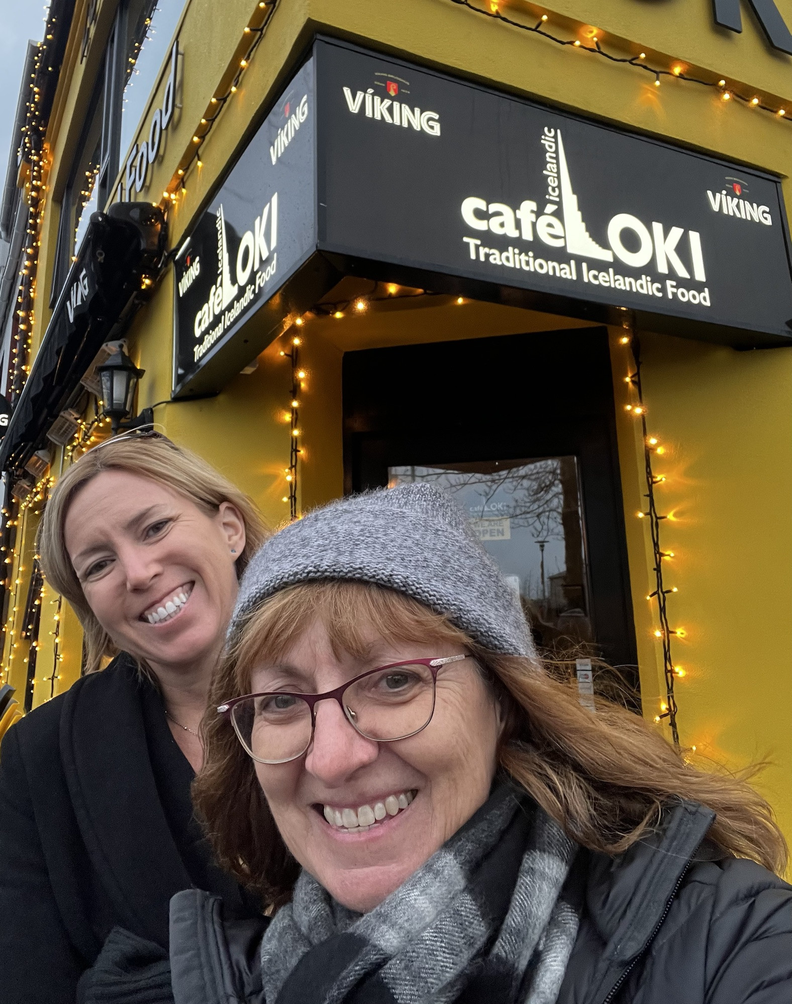 A cozy corner in Cafe Loki, Reykjavik, showcasing traditional Icelandic breakfast items.