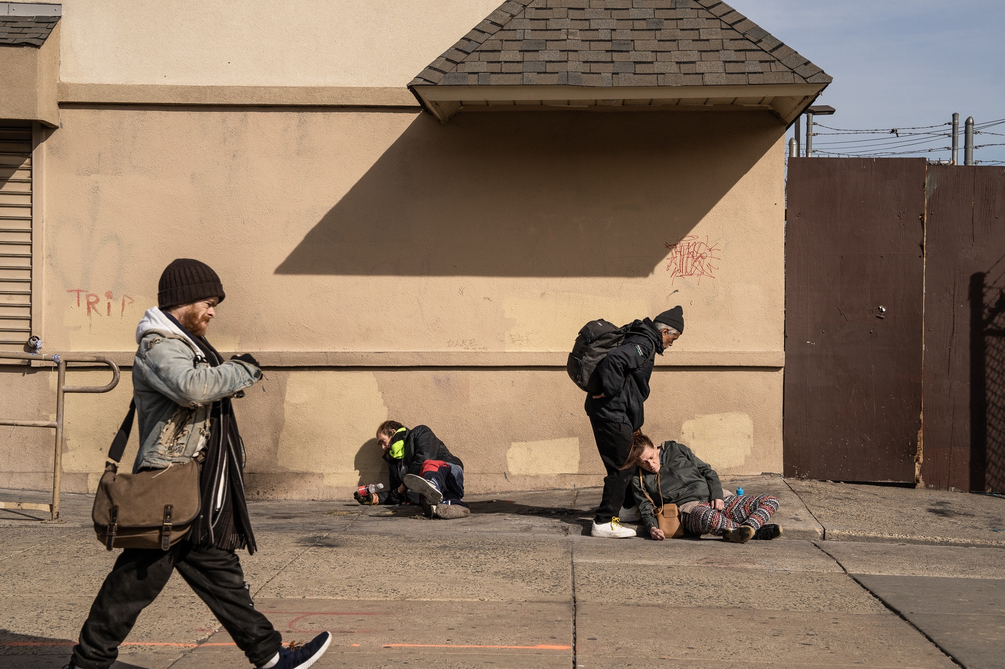 Another street view from Allegheny Avenue, Kensington, Philadelphia, depicting the urban landscape and everyday life.
