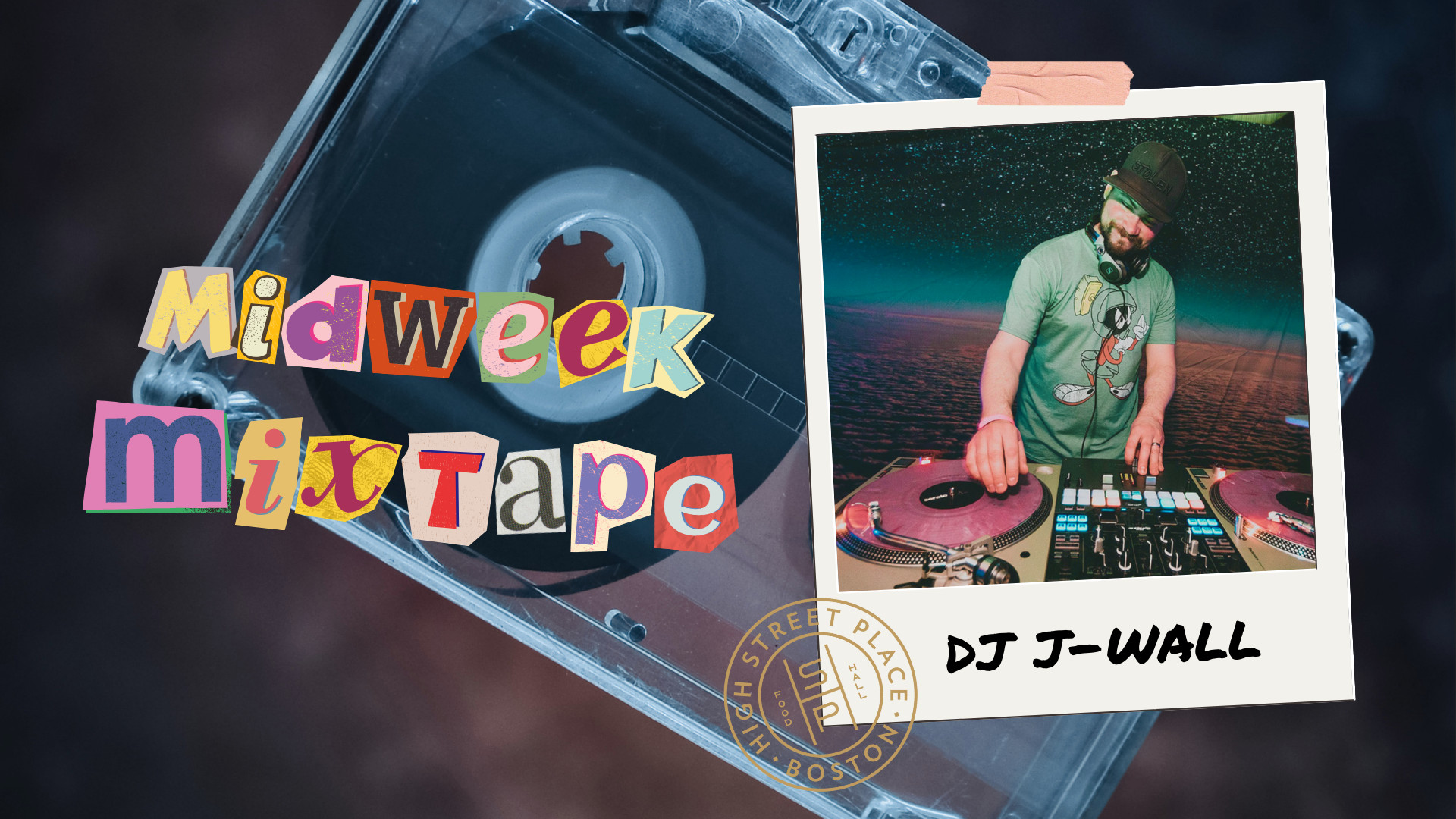 DJ J-Wall Midweek Mixtape at High Street Place, offering free music entertainment to enhance your weekday experience.